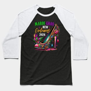 Mardi Gras 2024 Women Girl New Orleans Matching Girls Baseball T-Shirt